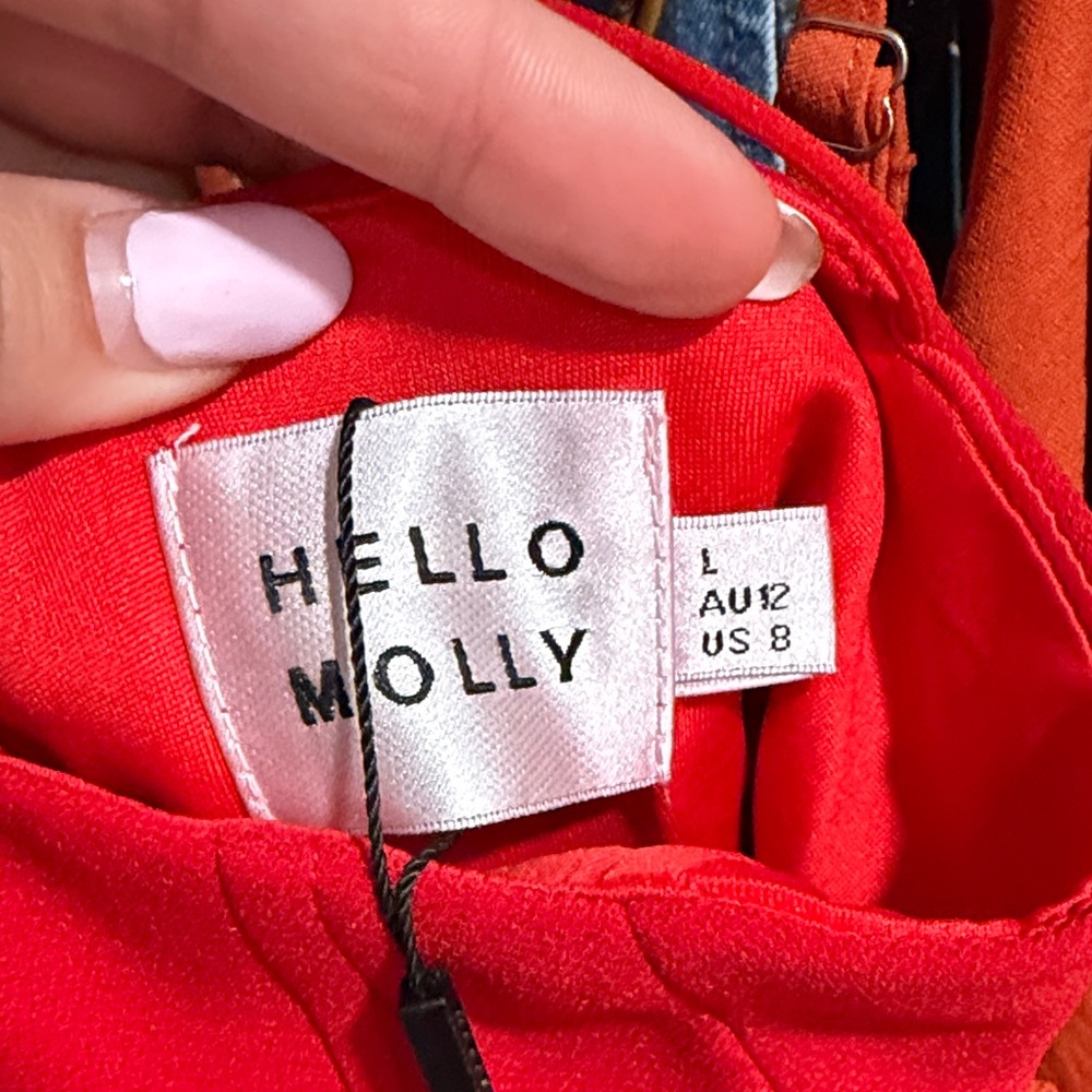 Hello Molly Striking Red Backless Dress - Picture 7 of 7